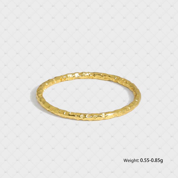 Wholesale S990 Silver 18k Gold Plated Irregular Ring for Wholesale S990 Silver 18k Gold Plated Irregular Ring for