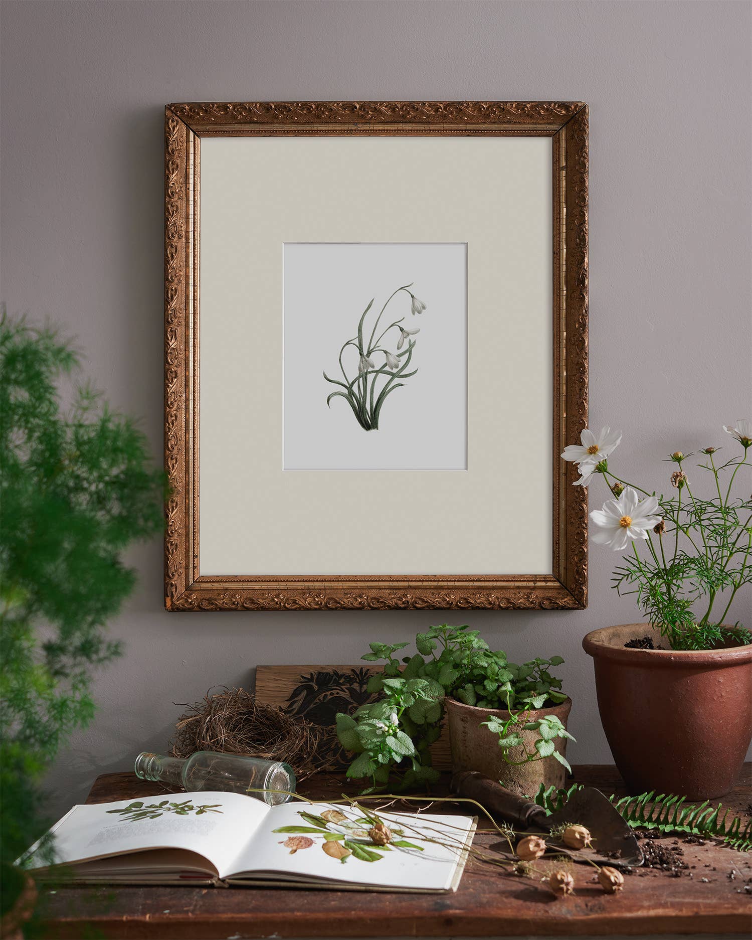 Kara Valentino Ffield Art - Wholesale Art Print - Snowdrops | Watercolor Art Print 2