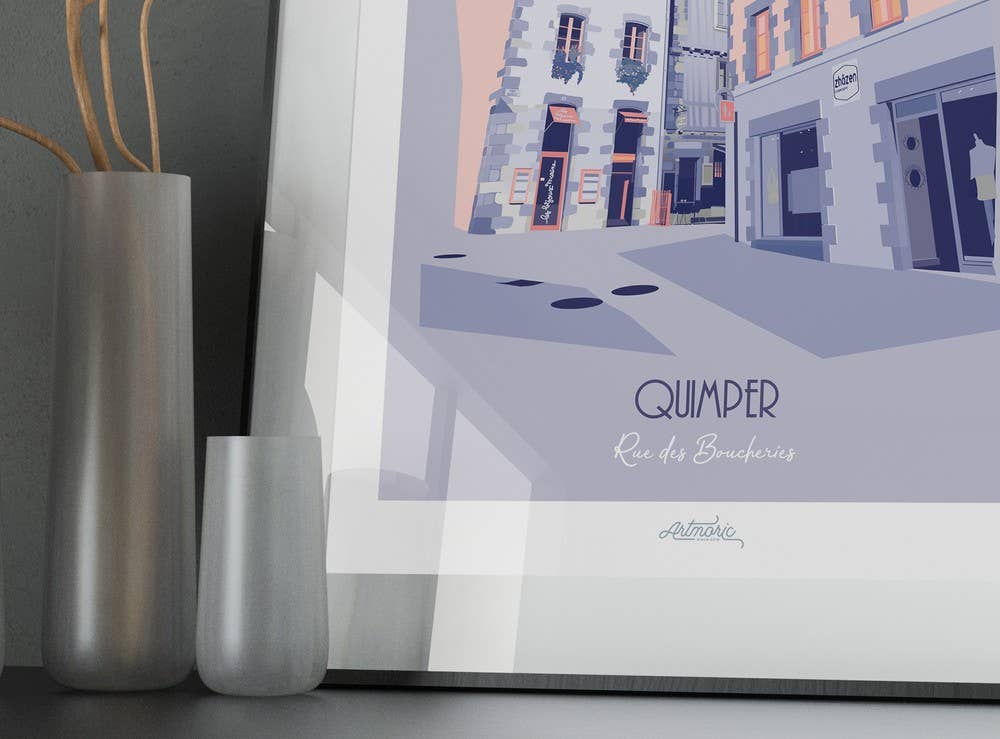Artmoric - Wholesale Art Print - Quimper/Rue des Boucheries2