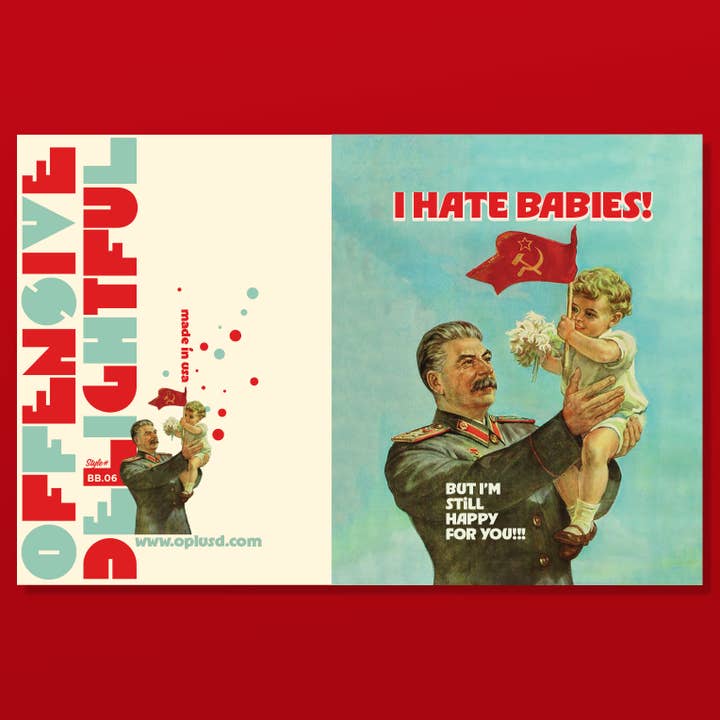 offensivedelightful - Wholesale Baby Card - STALIN BABY baby card1