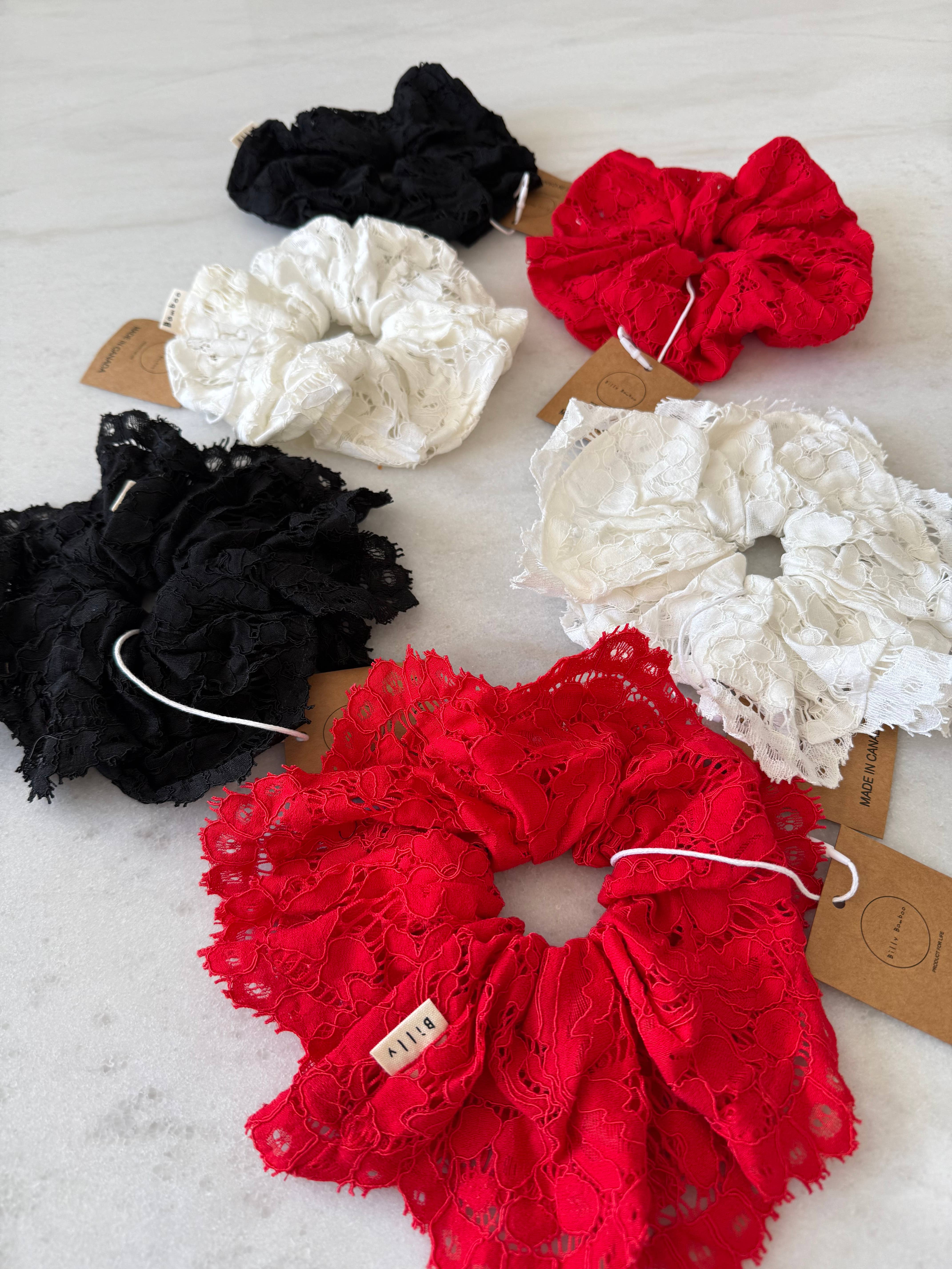 Billy Bamboo – wholesale Scrunchie - Women’s – LACE SCRUNCHIES - neutral54