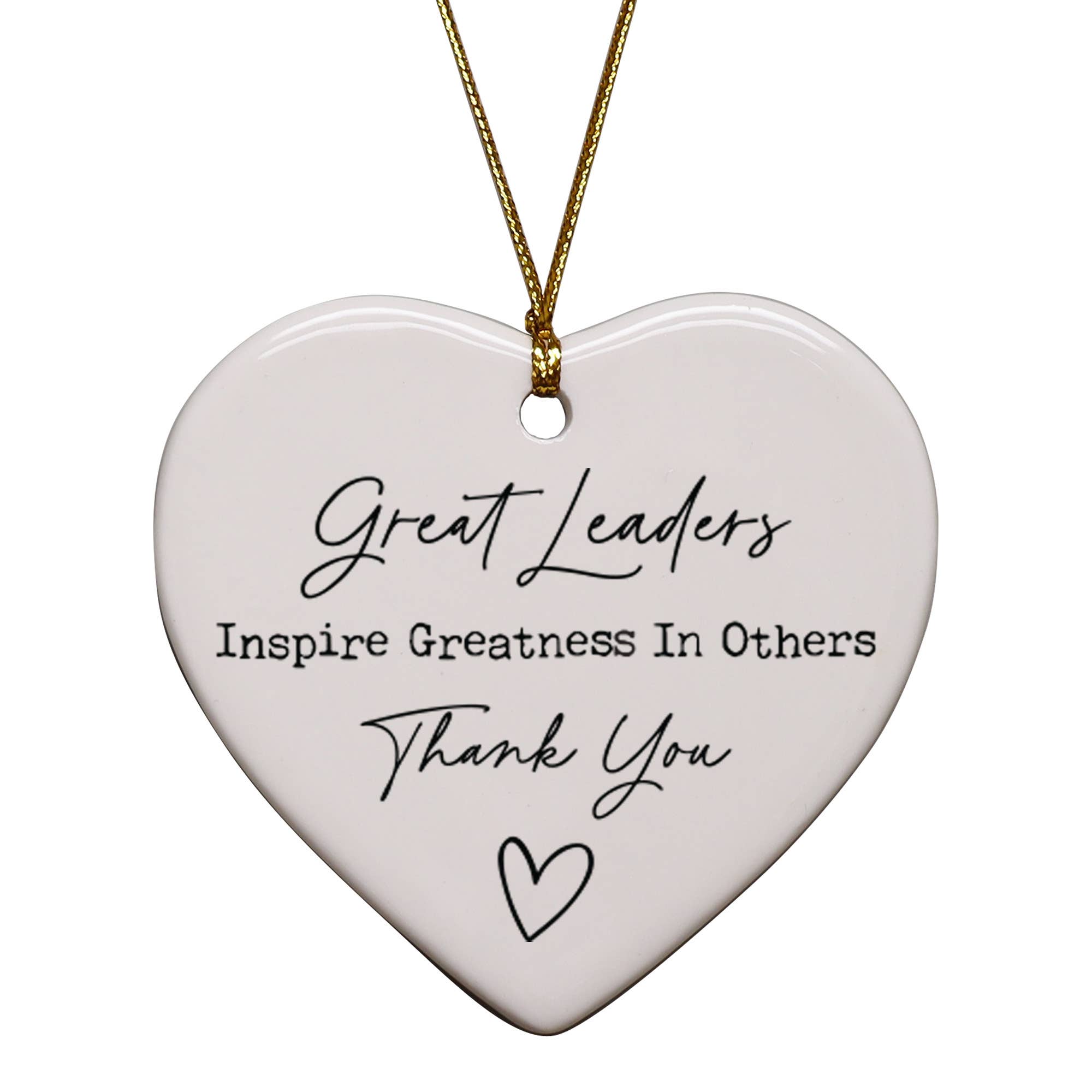 Cedar Crate Market - Wholesale Ornament - Great Leaders Inspire Greatness Heart Ornament3