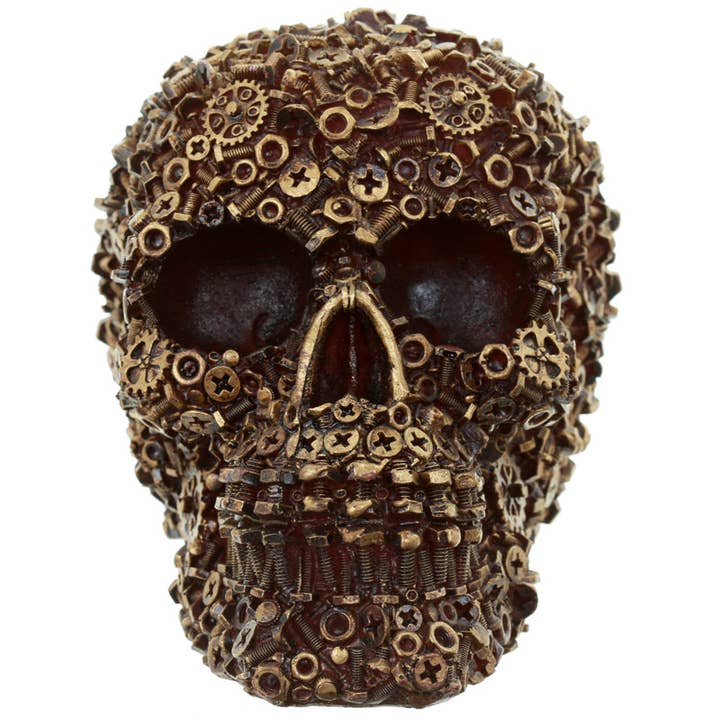 Puckator Ltd - Wholesale Ornament - Nuts, Bolts and Screws Skull Decoration