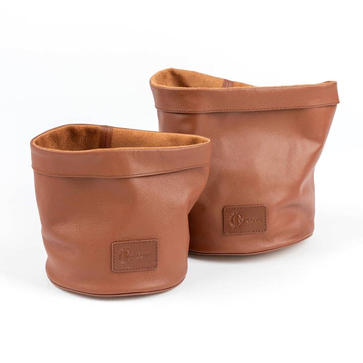 Ivy Cove - Wholesale Plant Pot - Driftwood Leather Planter