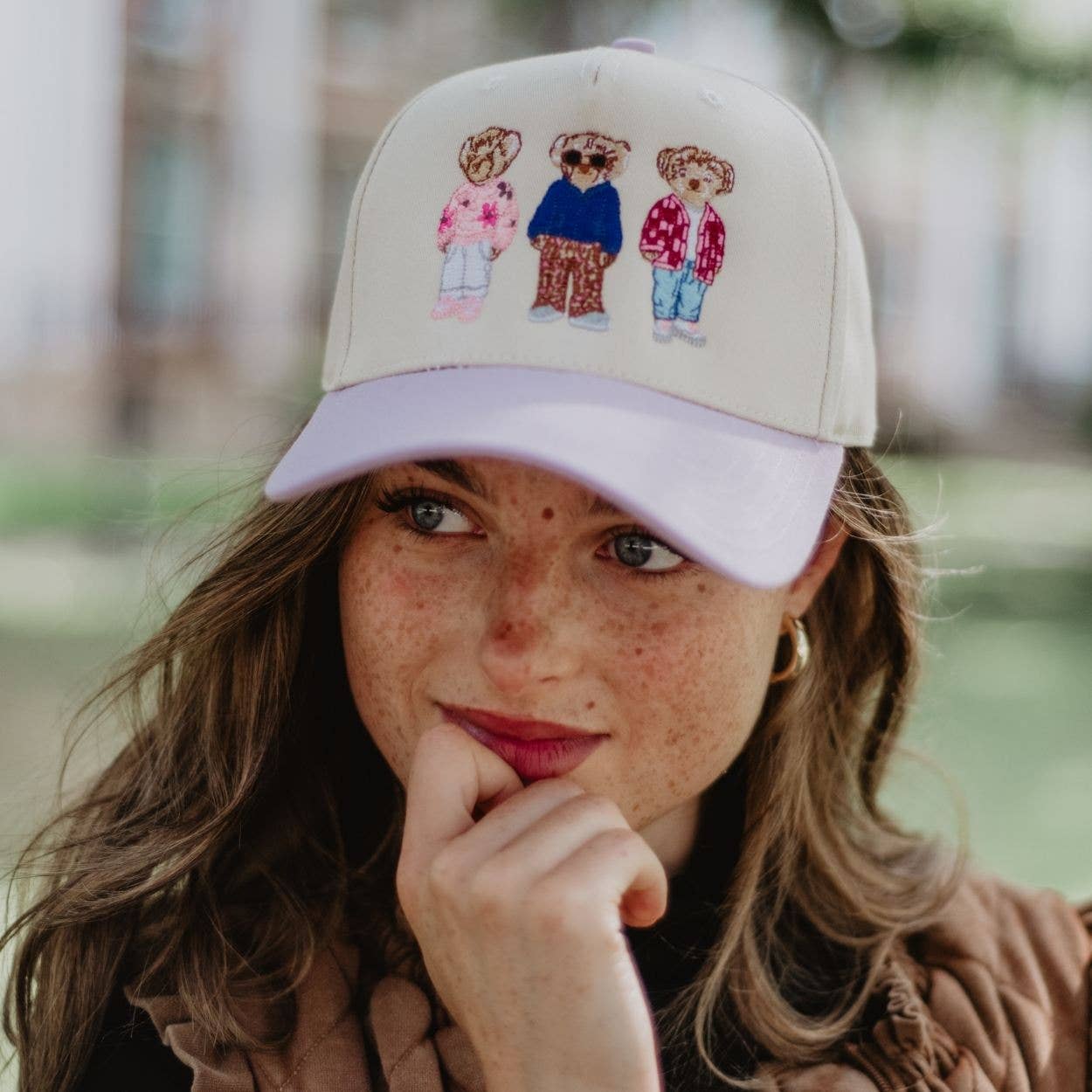 Katydid - Wholesale Trucker Hat - Women's - Teddy Bears Wholesale Two-Toned Vintage Hat5