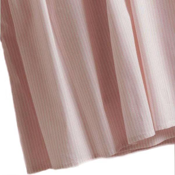 Crib Bed Skirt With Pink Stripe for wholesale by Gordonsbury