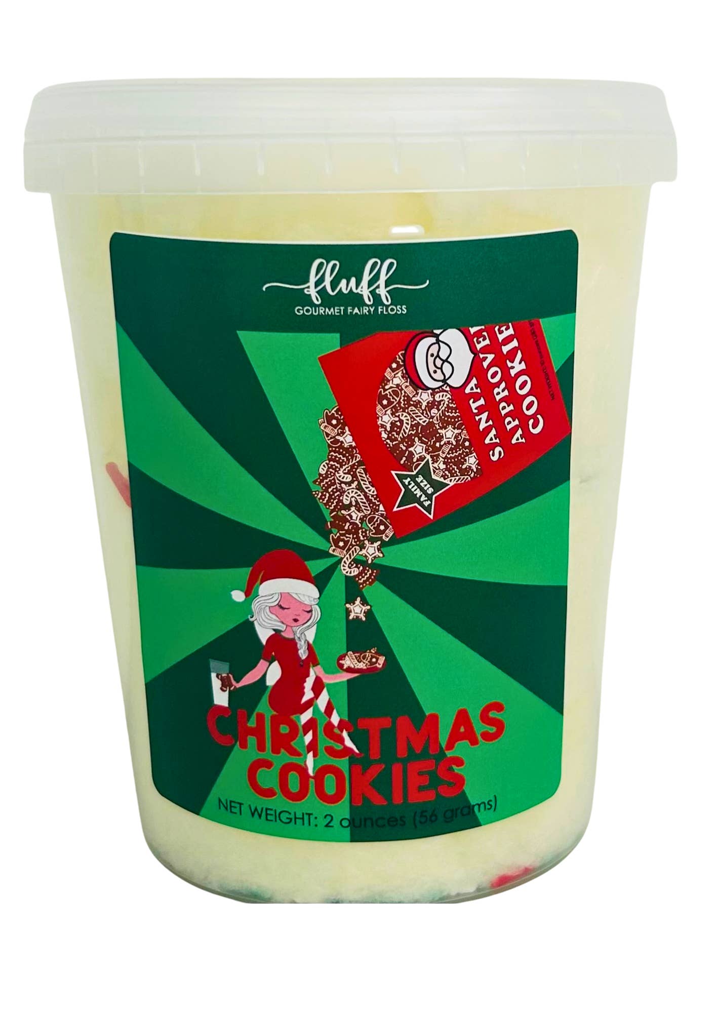 Fluff gourmet fairy floss - Wholesale Cotton Candy - Christmas Cookie Cotton Candy