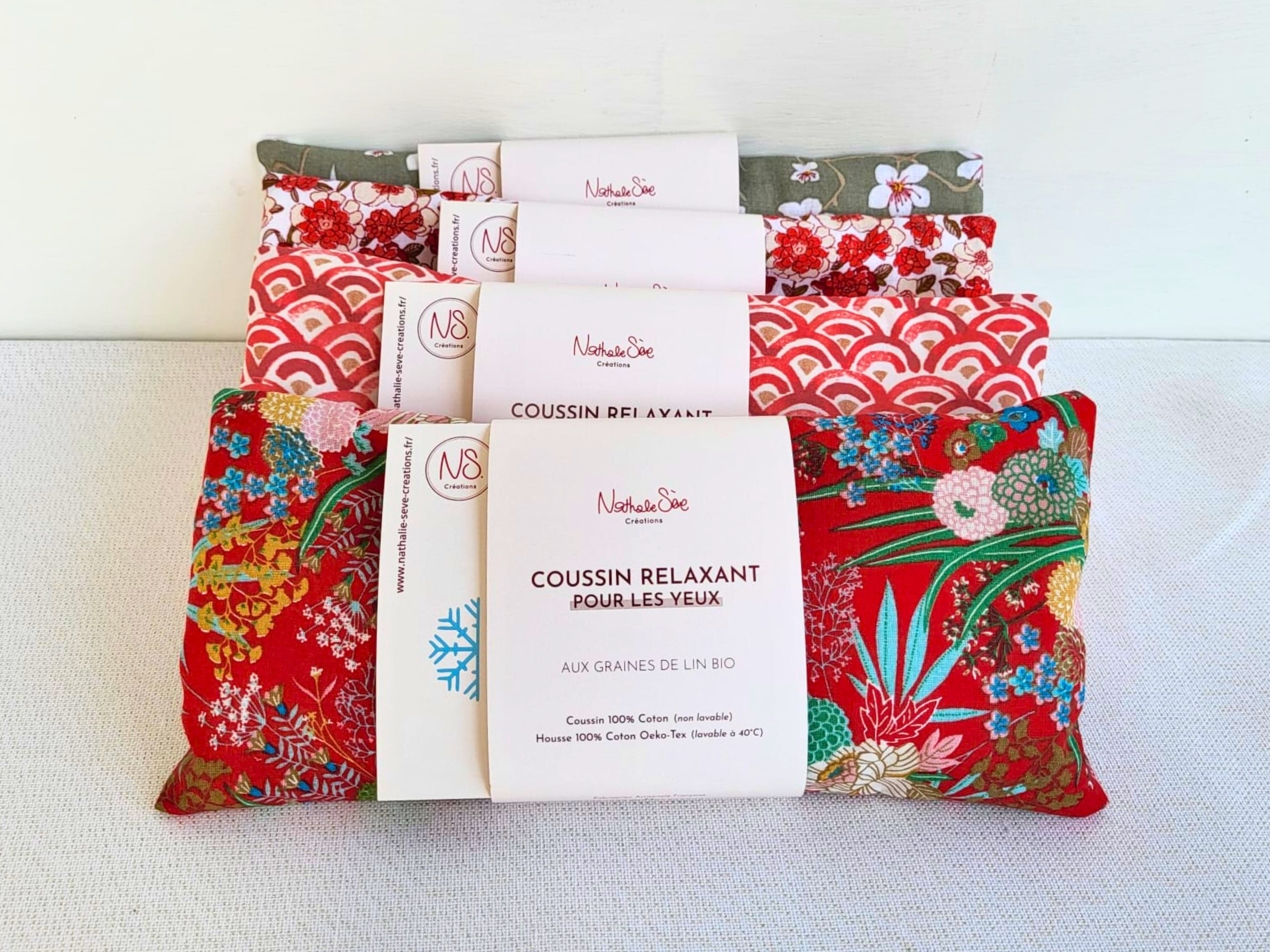 NS par Nathalie SEVE - Wholesale Spa/Therapy Pillow - Organic flaxseed relaxing eye pillow6