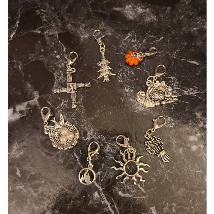 WBC Shops - Wholesale Individual Charm/Pendant - Wheel of the Year, all 8 Sabbat Charms3