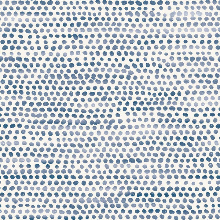 Tempaper & Co ® – Großhandel Tapete – Moire Dots Blaue Tapete zum Abziehen und Aufkleben, 28 m²