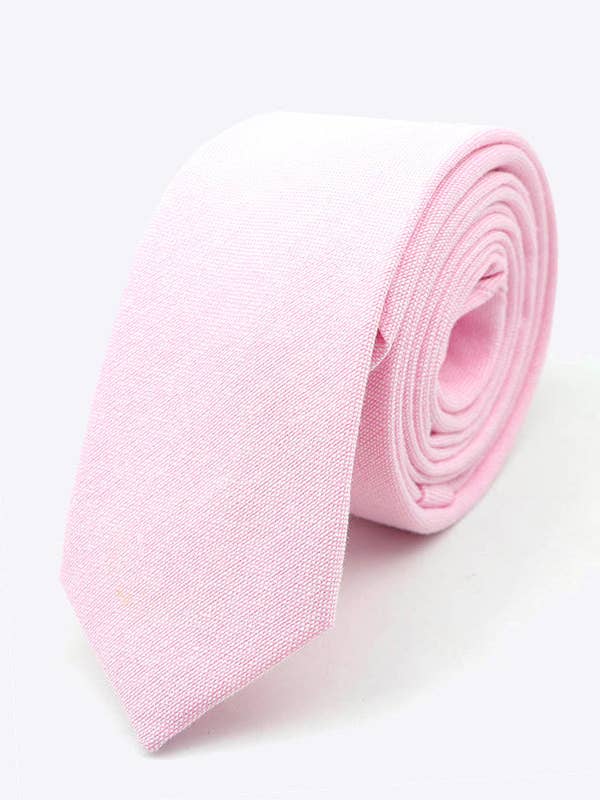 Corbata Rosa n.º 2 Hombre de Algodón «Edgard» para venta al por mayor de Unipap's