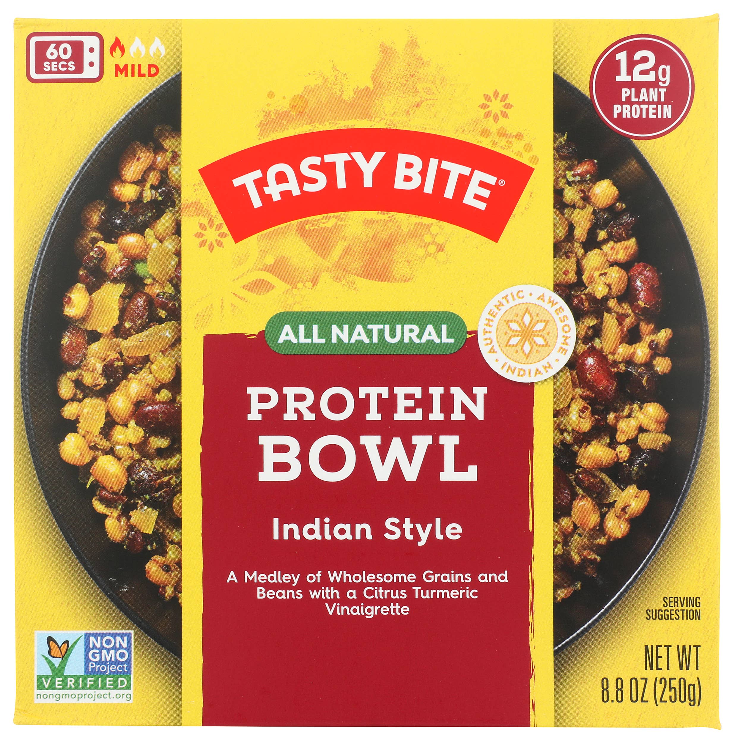 KeHE Distributors, LLC - Wholesale Shelf Stable Prepared Meal - Tasty Bite - Indian Protein Bowl, 8.8oz0
