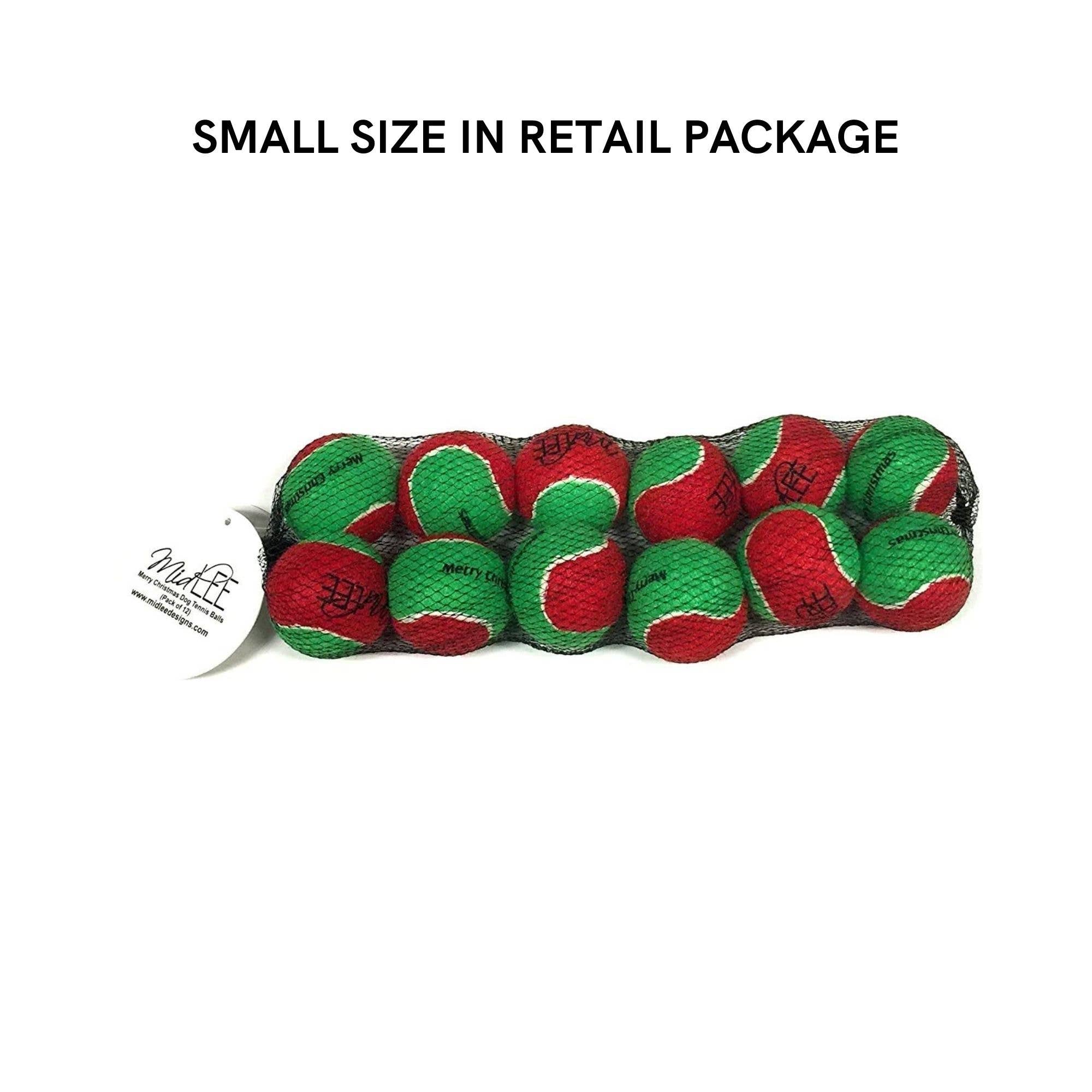 Midlee Designs - Wholesale Pet Fetch Ball - Dog - Midlee Merry Christmas Dog Tennis Balls16