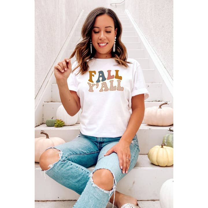 Fall Y'all Grafik-T-Shirt für den Großhandel von Bella Me