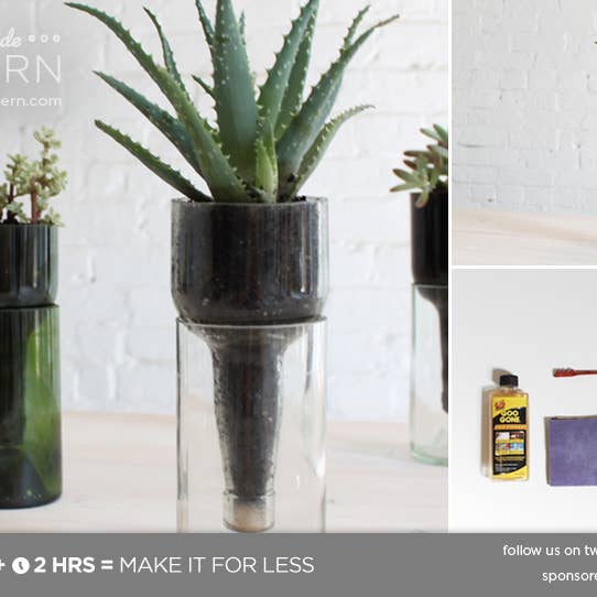 WAS A BOTTLE - Wholesale Plant pot - Hydroponic Planter | Wine Bottle Self Watering Plant Pot2