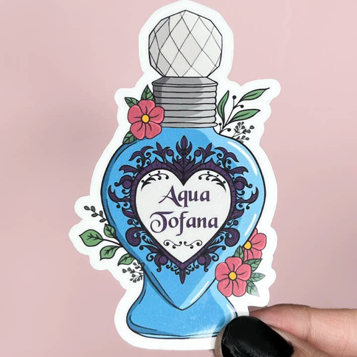 Adesivo Aqua Tofana, Adesivo True Crime, Adesivo femminista per la vendita all'ingrosso da parte di Rebelist