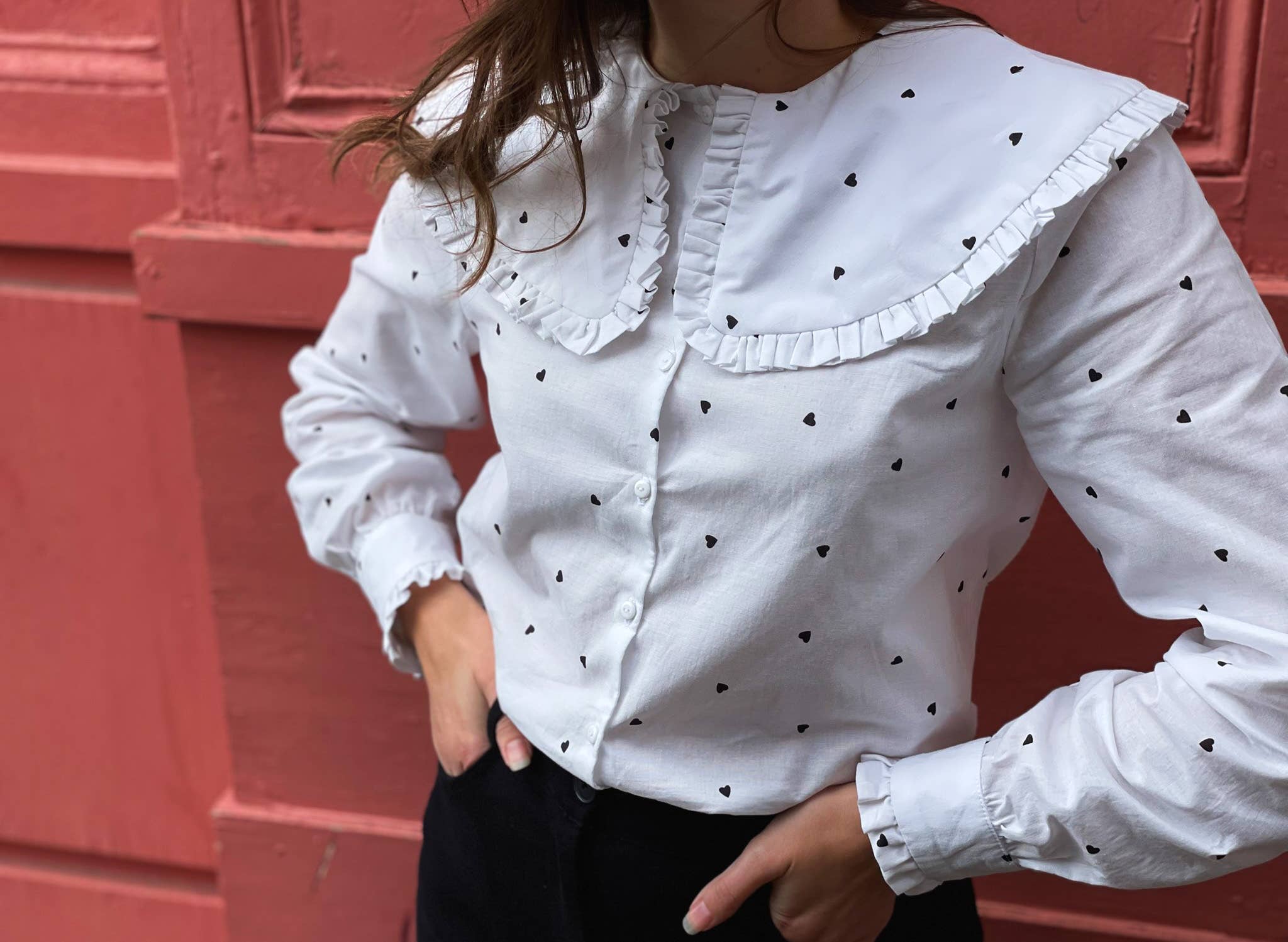 Cha' coud - Wholesale Craft Sewing Kit - Sewing pattern - The Paula shirt10