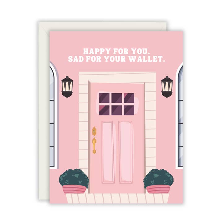 Glad för dig ledsen för din plånbok gratulationskort för wholesale av Paper Giggles
