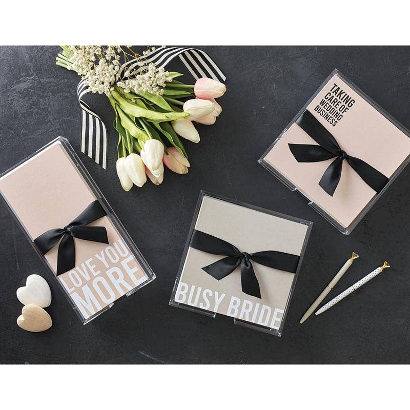 Santa Barbara Design Studio by Creative Brands - Wholesale Stationery/Notecard Set - Notepaper in Acrylic Tray - Taking Care of Wedding Business1