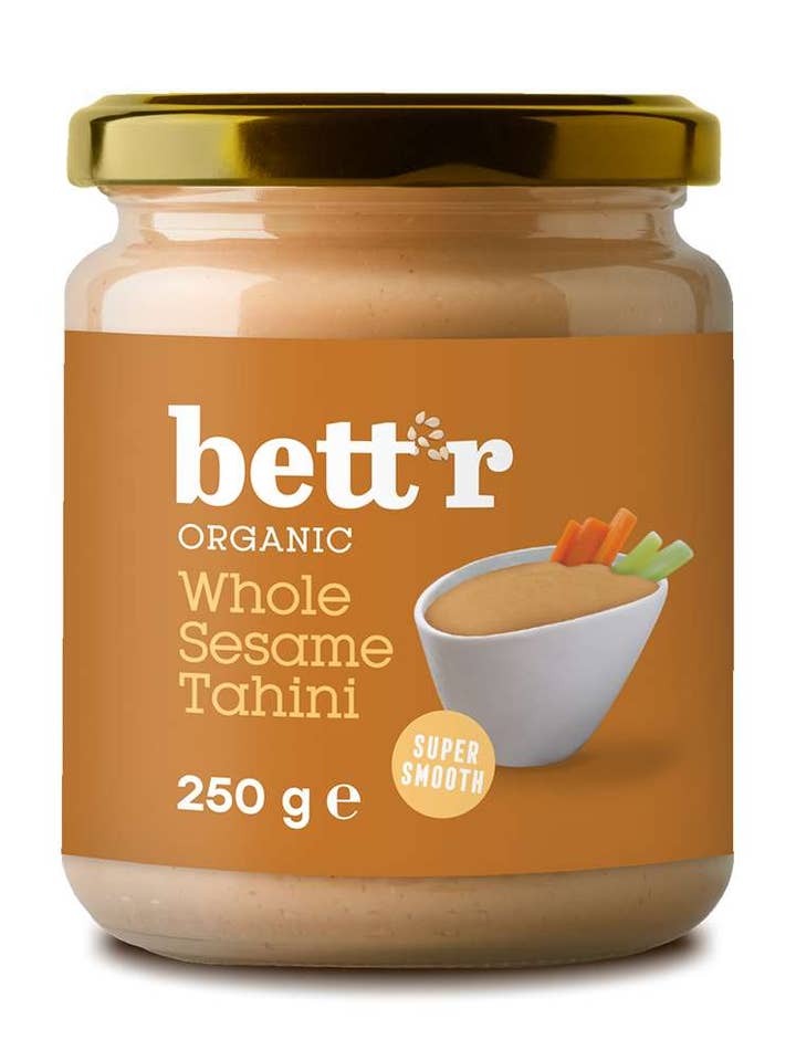 Whole Sesame Tahini, Bio, Bett’r, 250g for wholesale by Smart Organic