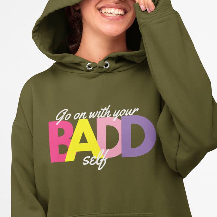 Vai avanti con la tua felpa con cappuccio Badd Self per la vendita all'ingrosso da parte di Big Girl Interrupted