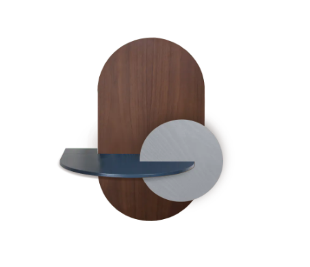 Woodendot – Engroshandel Soveværelsesmøbel – ALBA L - Ovalt Sengebord med skjult opbevaring3