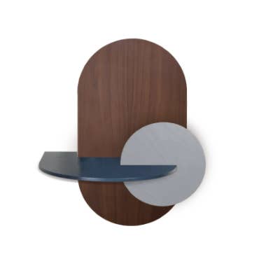 Woodendot – Engroshandel Soveværelsesmøbel – ALBA L - Ovalt Sengebord med skjult opbevaring3