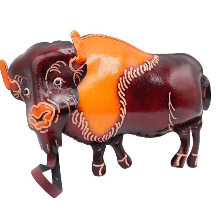 e646 Bison en cuir fait main pour la vente par Sunflower Handmade leather inc