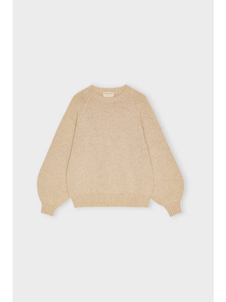 moshi moshi mind - Wholesale Knit Sweater - Women's - sienna knit wool - oatmeal melange1