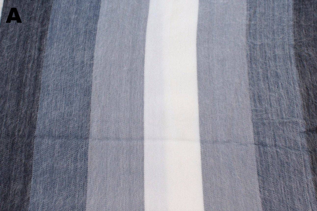 Choice Alpaca Products – wholesale Filtar – Alpacka Bed Filt - Randig4