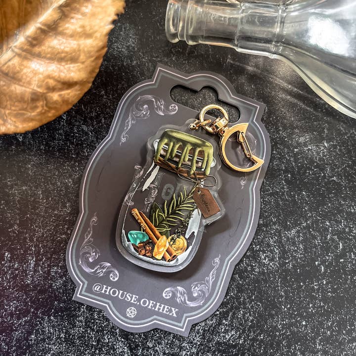 House of Hex - Wholesale Keychain - Women's - Abundance Keychain | Accessories | Witchy | Double-side7