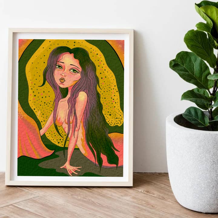 Schwüle Sirene für den Großhandel von Danielle's Illustrations @danigdoodle