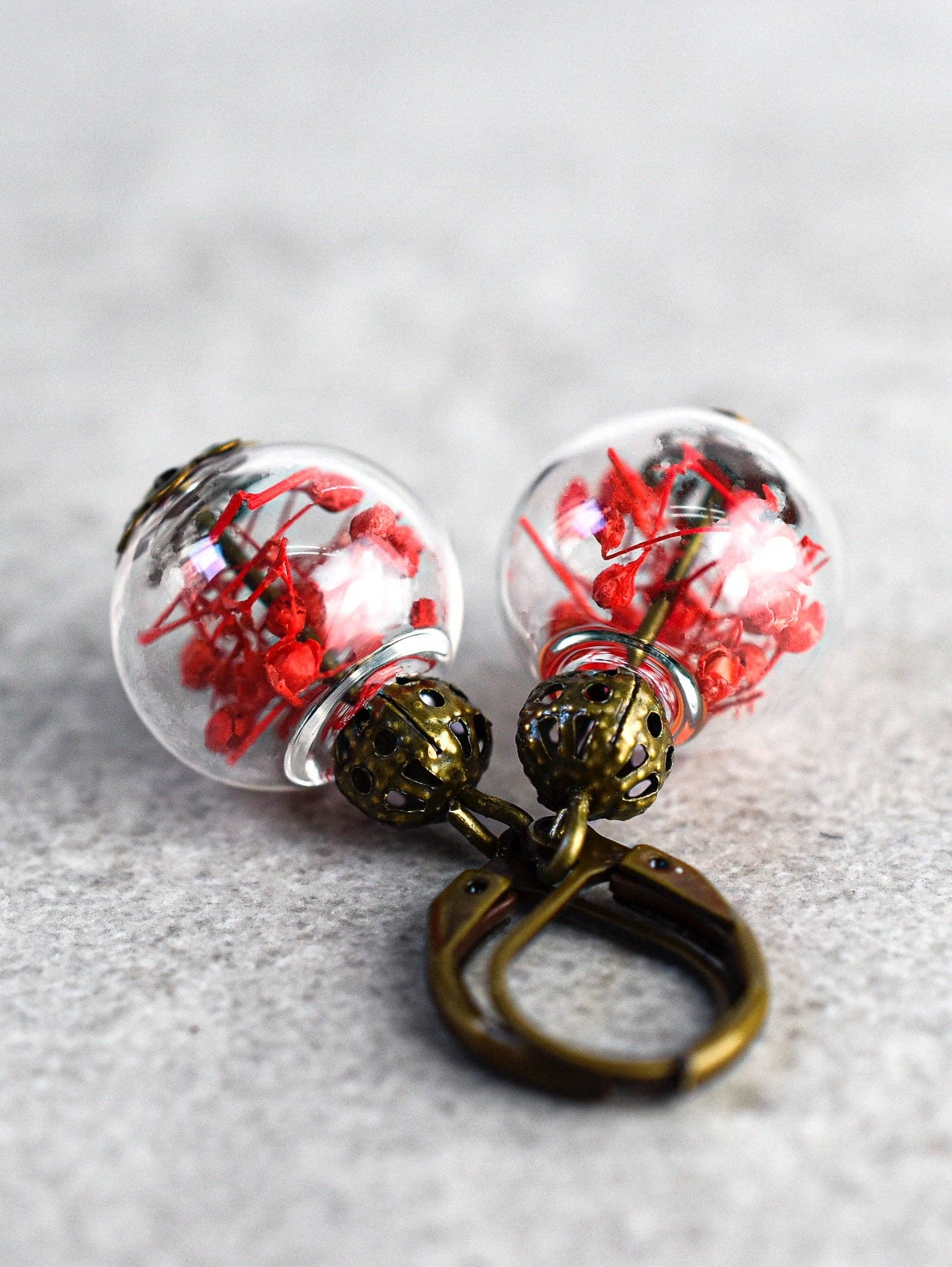 MadamLili - Wholesale Dangle Earrings - Summer joy III real flower earrings - VINOHR-142