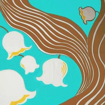 KOTO - Wholesale Gift Bag - Wrapping cloth(Furoshiki)—M—SUZURAN PATTERN—BLUE1