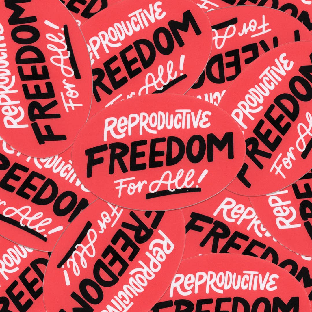 A Fink & Ink - Vendita all'ingrosso Adesivo - Adesivo in vinile per protesta femminista sulla libertà riproduttiva1