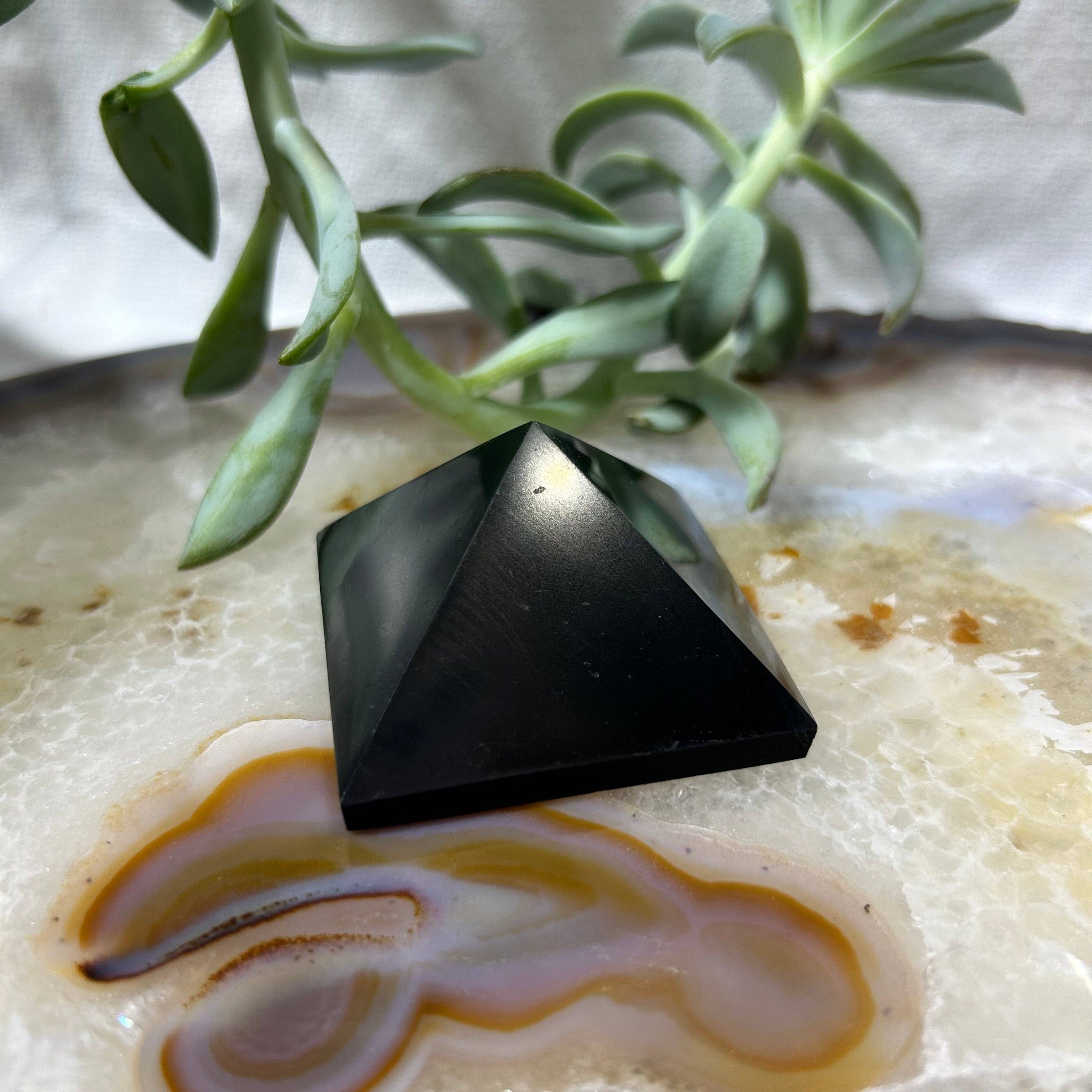 Quasar Gems USA - Wholesale Spiritual Stone/Crystal - Shungite Pyramids 5cm0