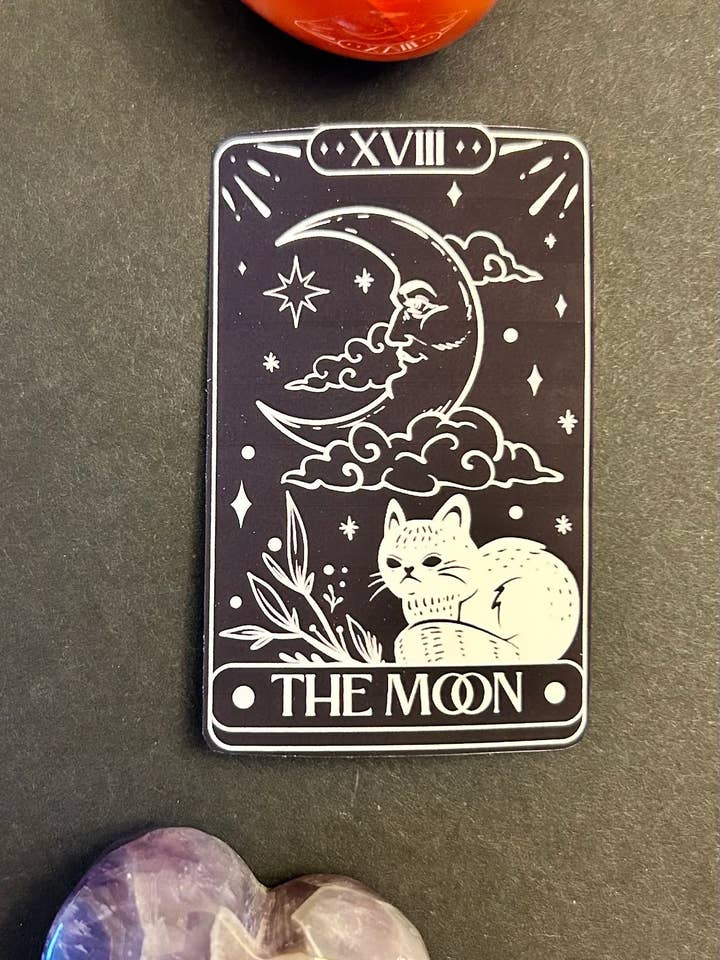 “The Moon” Tarot Card Stickers for wholesale by Uniquely Made Design