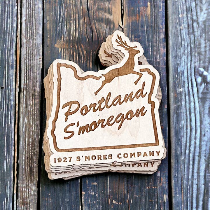 Wild Larch Creative - Wholesale Sticker - CUSTOM Wood Sticker Decal | Personalized | Eco | Sustainable