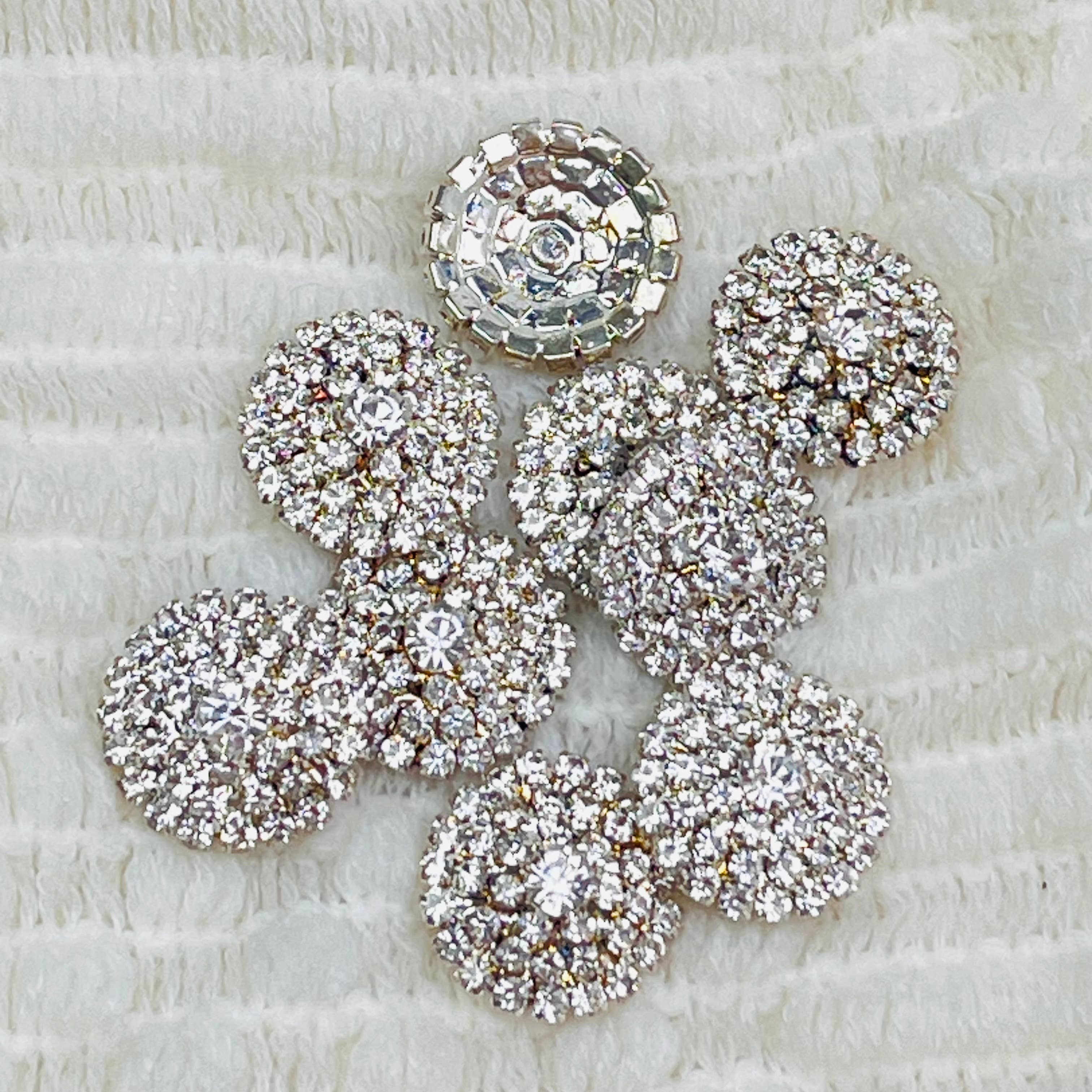 Jazy and Eve – Botão de costura por atacado – Botão de strass, botão adornado0