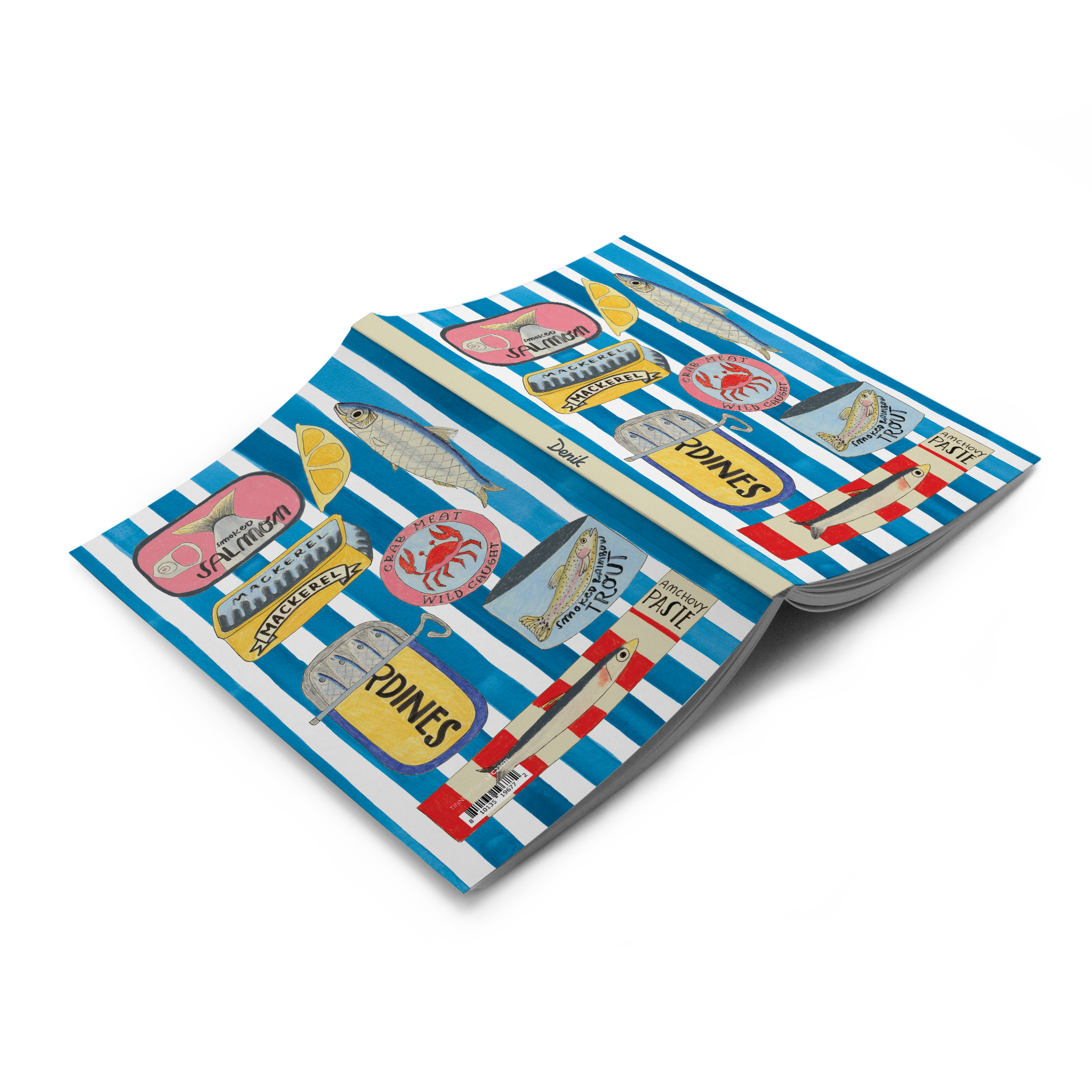 Denik - Wholesale Notebook - Tinned Fish Classic Layflat Notebook1