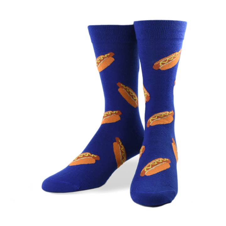 Crazy Socks - Mens Crew - Hot Dogs for wholesale by Crazy Socks