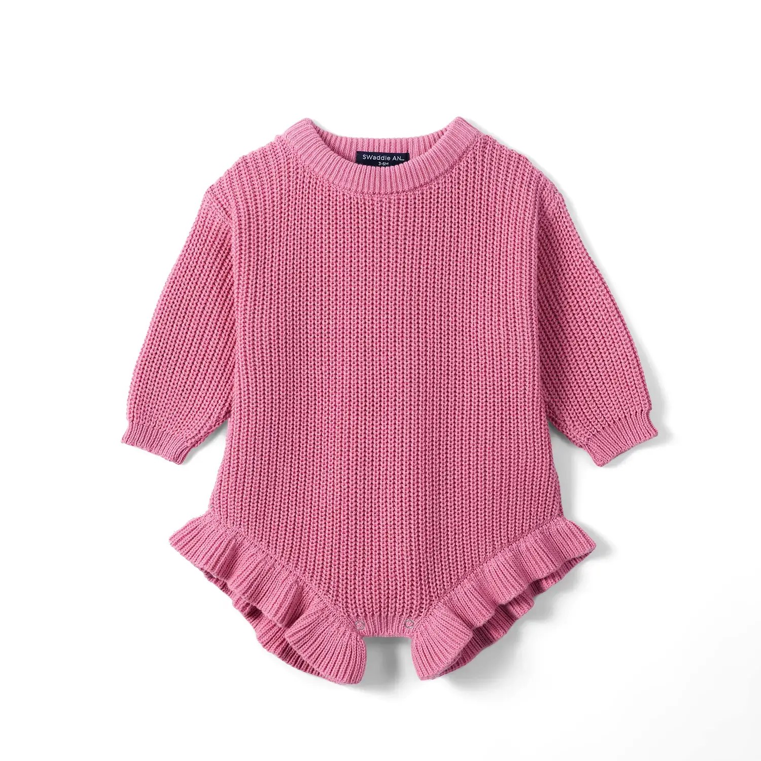 SwaddleAn - Wholesale Romper - Kids - 100% Cotton Ruffle Baby Girl Knit Romper 44