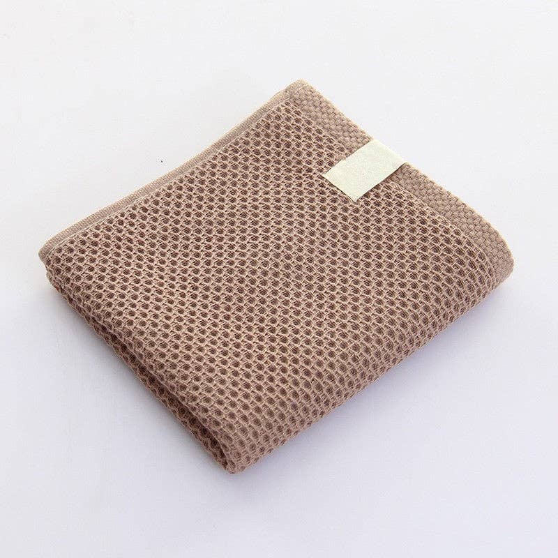 FurDecoration – wholesale Hand towel – Solid Color Soft Honeycomb Adult Towel1
