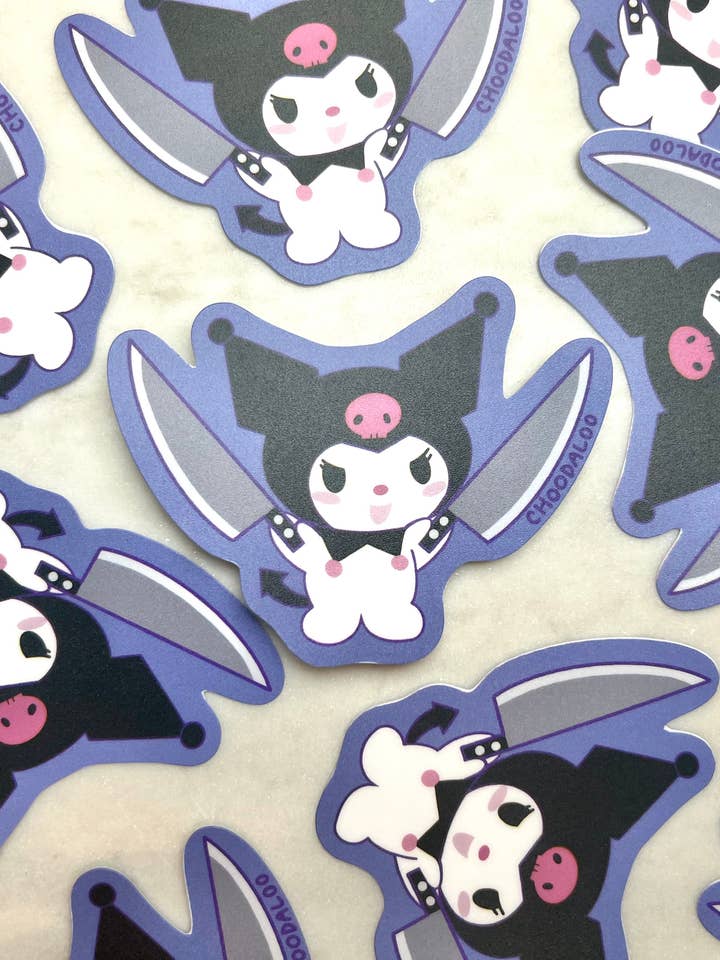 Autocolante de Faca Kuromi - Autocolante Kuromi por atacado de Choodaloo