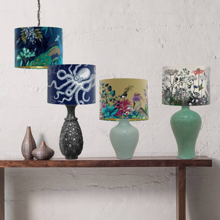 FabFunky Ltd - Wholesale Lamp Shade - Lampshade pack 4 luxury designer, Choose mix 25x21cm
