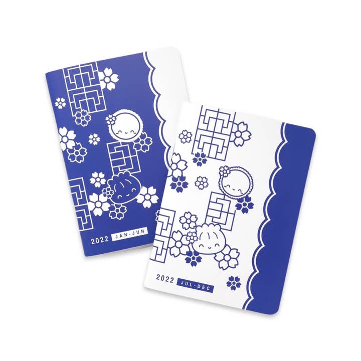 Porcelain - B6 - 2022 Planners (Jan-Jun, Jul-Dec) for engroshandel hos Wonton In A Million