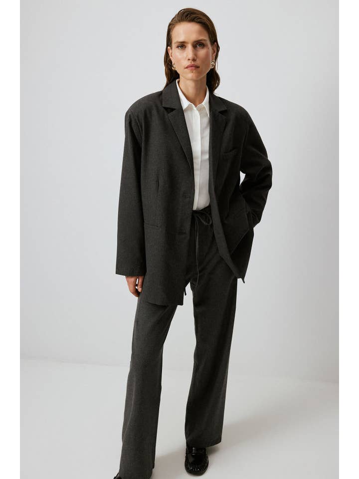 Anthracite BLAZER JACKET - COTTON BLEND for wholesale on Faire2