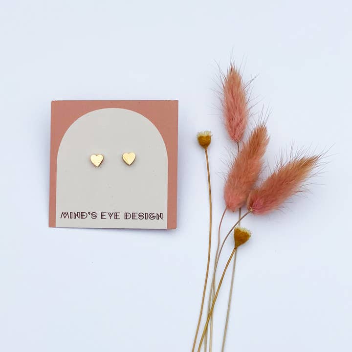 Mind's Eye Design - Wholesale Knopjes/oorstekers - Tiny Heart Studs1