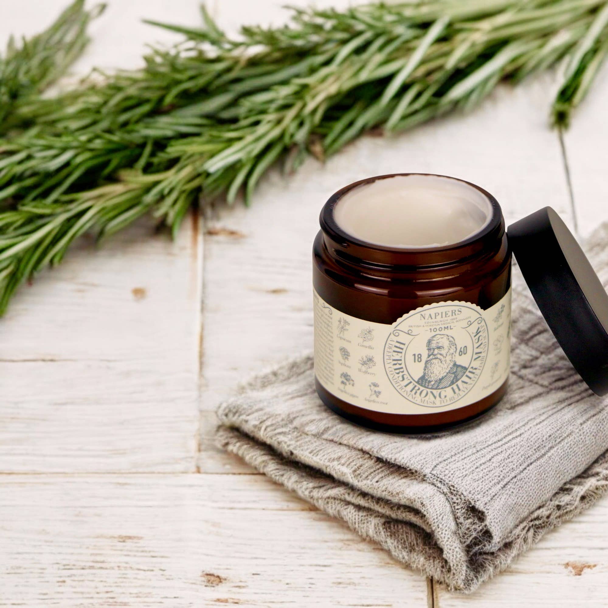 Napiers - Vente Après-shampoing - Masque revitalisant pour cheveux Napiers Herbstrong5