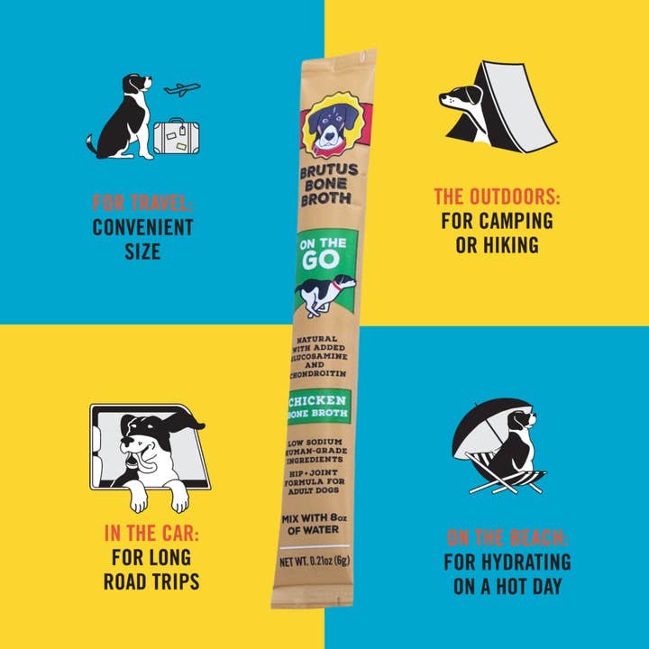 Brutus Broth - Wholesale Pet Treats - Dog - Brutus Broth Instant Bone Broth Chicken1